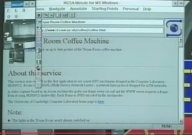 The Internet Show: así era la red en 1995 8 cafetera