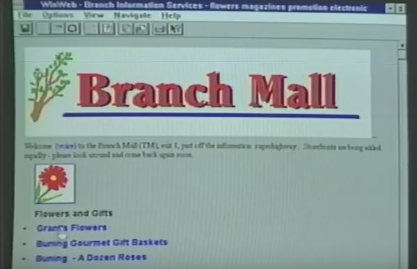 The Internet Show: así era la red en 1995 10 floristeria