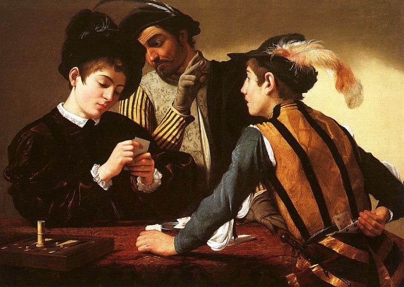 Caravaggio, la basílica de San Pedro y la batalla de Lepanto 3 The Cardsharps