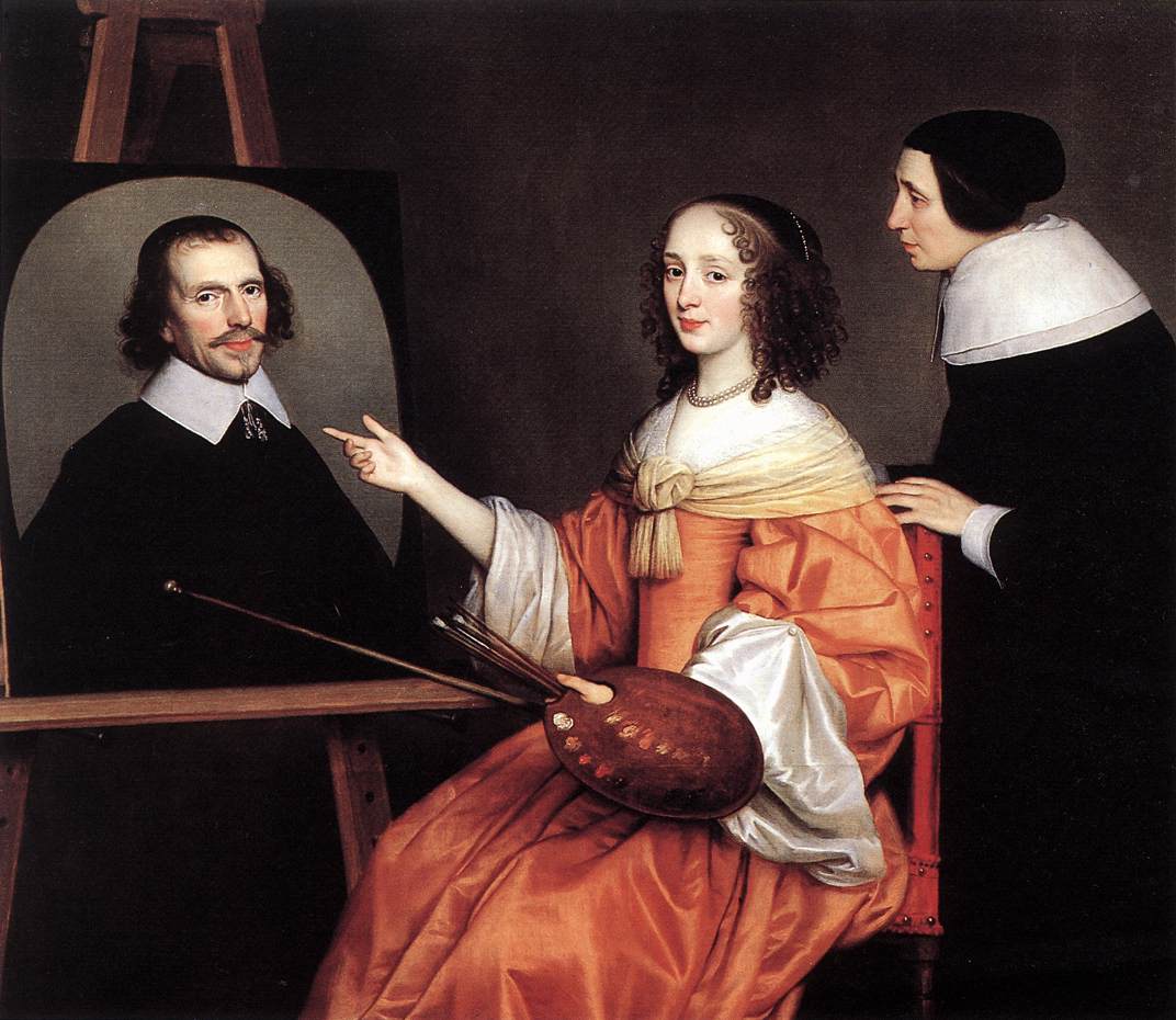 1652 Маргарита Мария де Роодере и ее родители Margareta Maria de Roodere and Her Parents 140 х 170 х.м. Утрехт Центральный музей