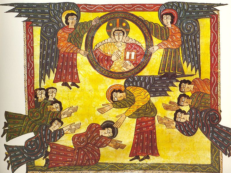 Así en el cielo como en la tierra: jerarquías y precedencias de los coros celestiales 7 799px B Escorial 142v