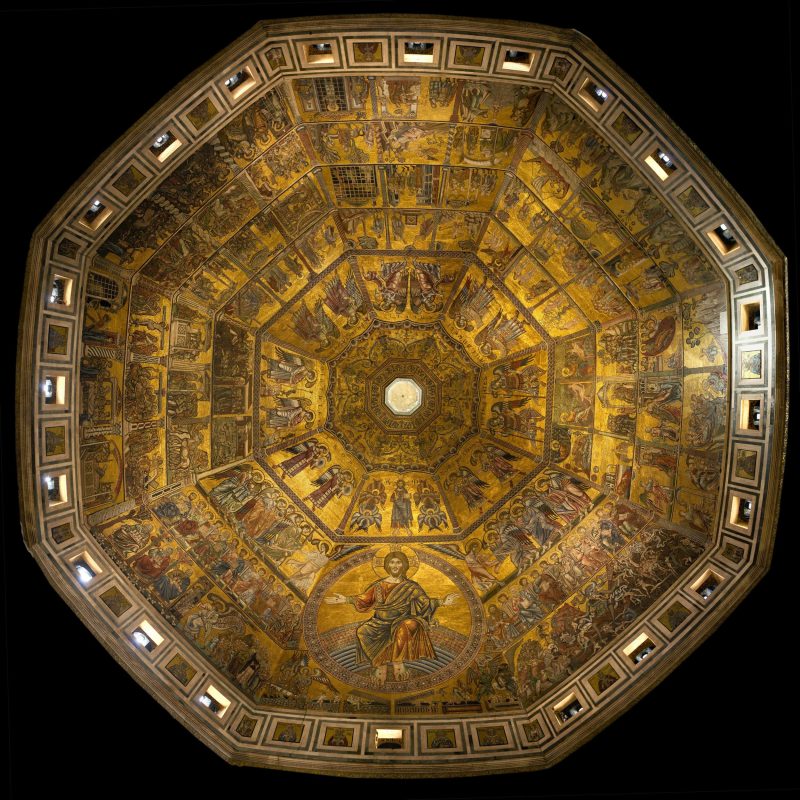 Así en el cielo como en la tierra: jerarquías y precedencias de los coros celestiales 2 Florence baptistery ceiling mosaic 14493px e1526645655839
