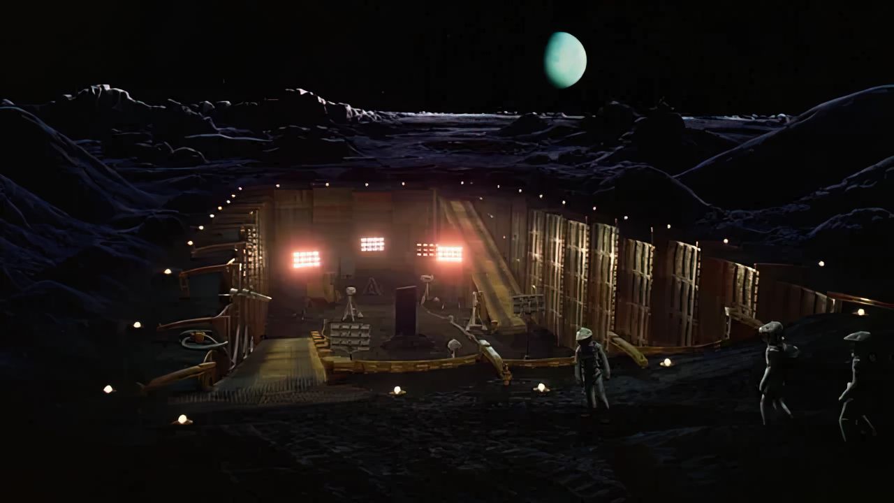 Excavación arqueológica revelando un monolito negro en la tierra primitiva