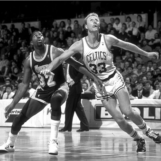 larry bird magic johnson celtics lakers