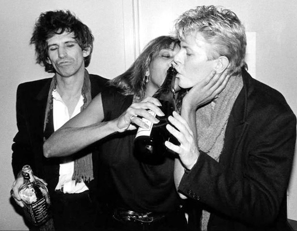 Keith Richards Tina Turner David Bowie