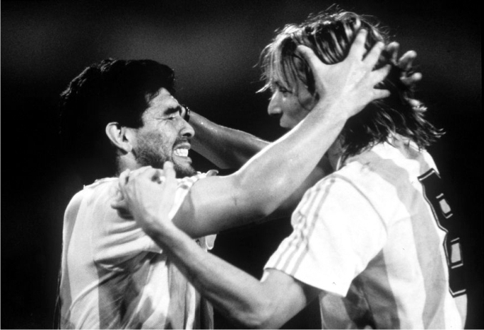 Maradona y Caniggia p