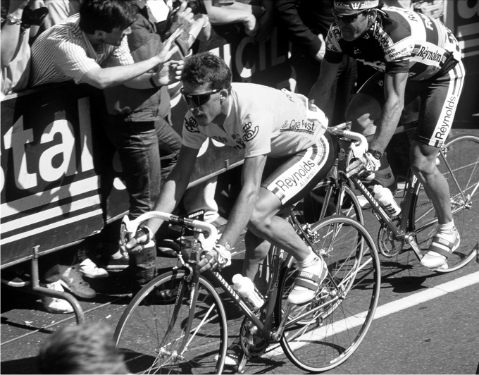 Pedro Delgado en la Vuelta Ciclista a España. Foto Cordon Press p