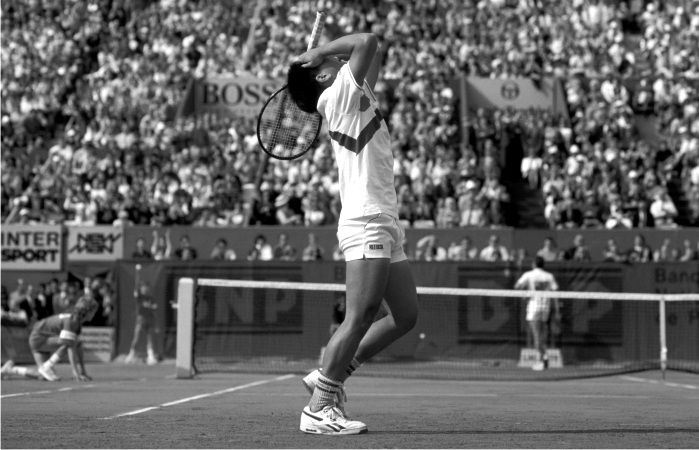 Michael Chang celebra su victoria en el Roland Garros de 1989. Foto Cordon Press.p