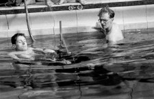 Pask durante un experimento de inmersión. Fotografía: Newcastle University