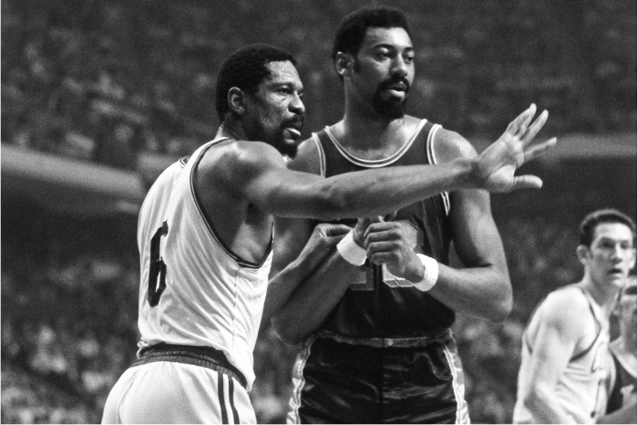 Bill Russell y Wilt Chamberlainp