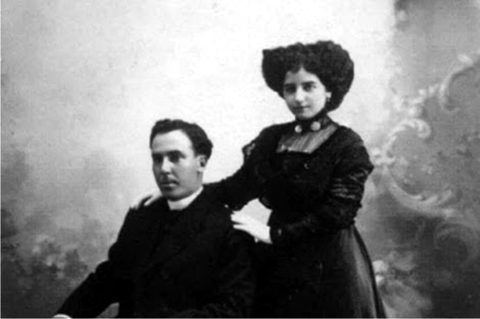 Antonio Machado con Leonor Izquierdo. Foto DP.p