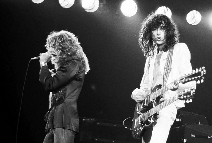853px Jimmy Page with Robert Plant 2 Led Zeppelin 1977p