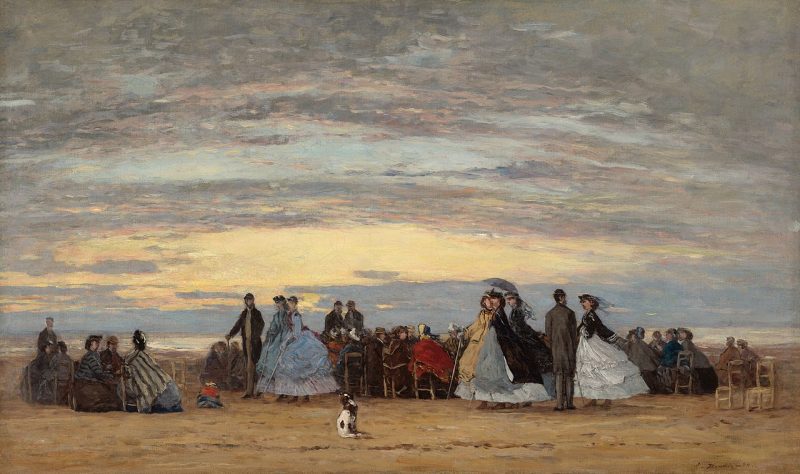 1280px The Beach at Villerville Eugène Boudin 1864