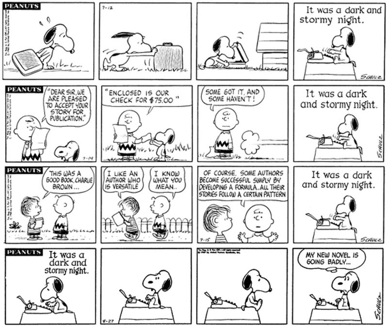 Los peores inicios de novelas jamás escritos 5 Snoopyescritor