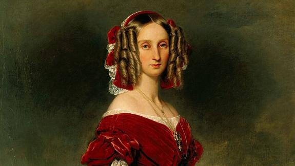 Luisa María de Orleans por Winterhalter.