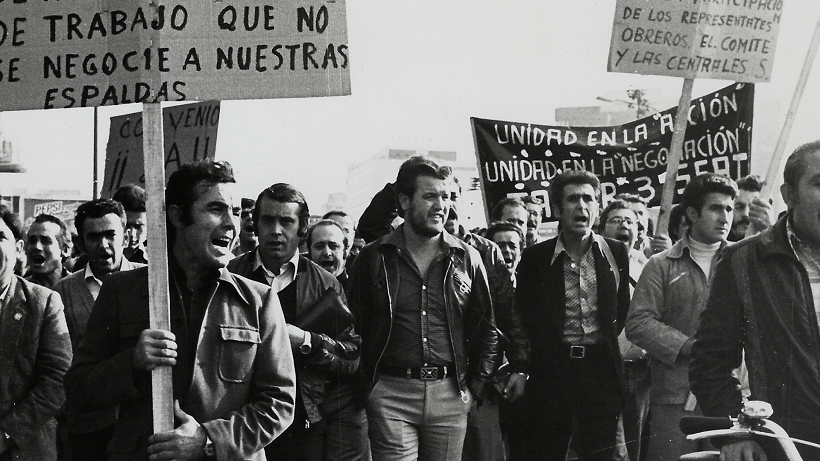 el entusiasmo foto 13 Julián Martín Cuesta Manifestación trabajadores de SEAT 1977