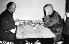 Wilhelm Keitel y Ernst Kaltenbrunner en la prisión de Núremberg, 1946. Foto: Yevgeny Khaldei / Cordon Press.