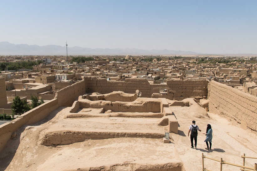 Vista de Meybod cerca de Yazd