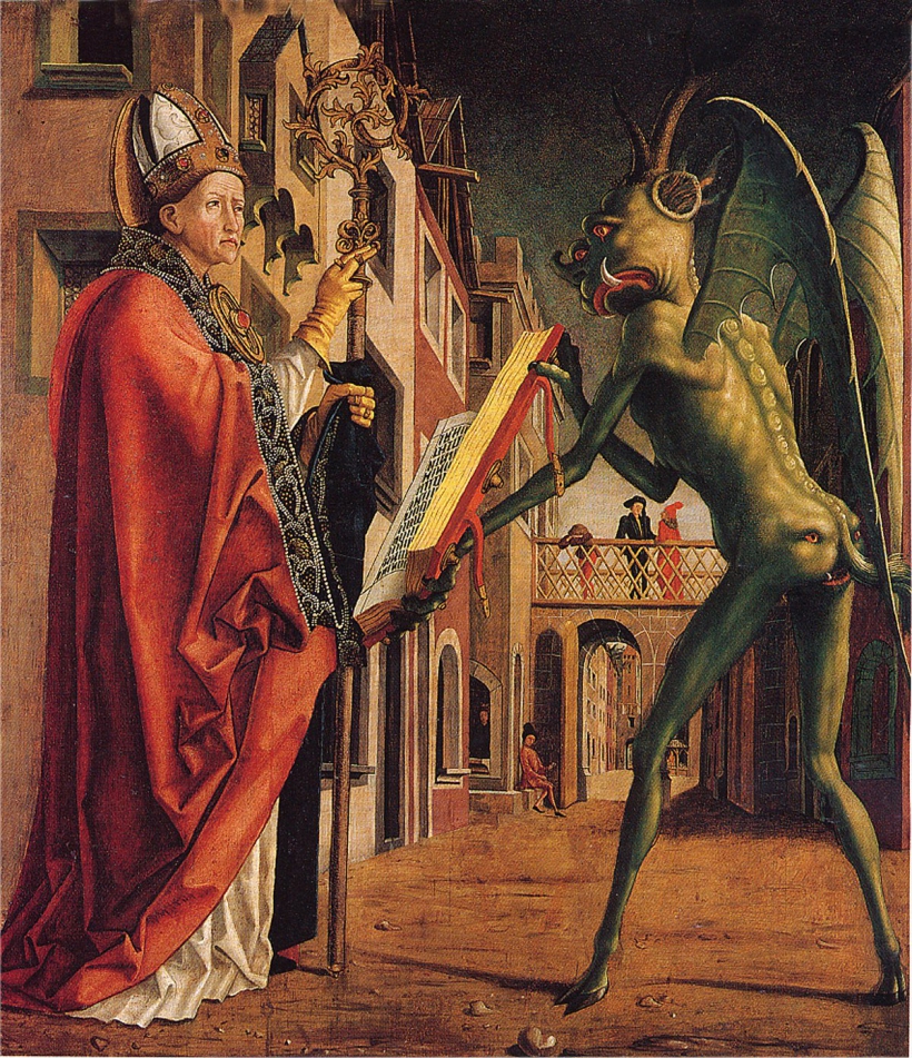 ¿Qué demonios? 4 San Agustín y el diablo de Michael Pacher