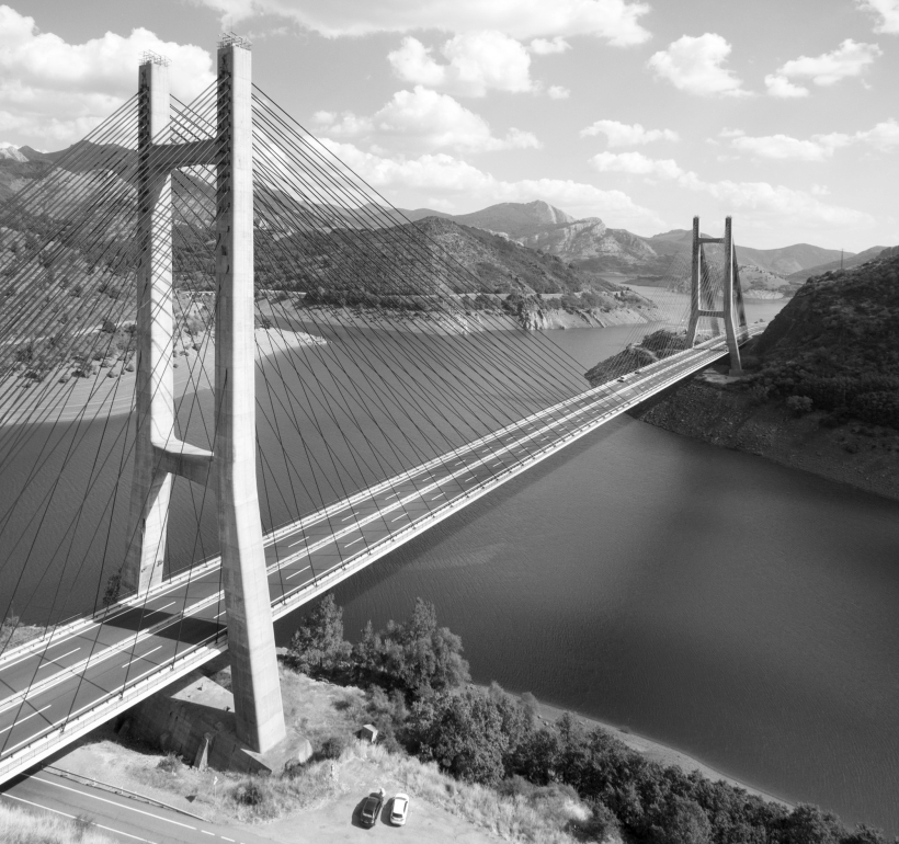 Las estructuras de Manterola 3 2. Puente Carlos Fernandez Casado sobre el embalse de Barrios de Luna Leon 1983