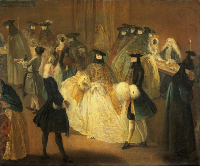 De Roma a la Revolución francesa: historia de los croupiers 1 Pietro Longhi De speelbank Il ridotto