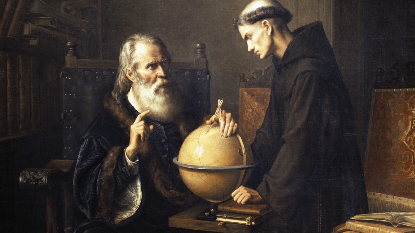 Galileo Galilei demostrando sus nuevas teorias astronomicas en la universidad de Padua Museo Nacional de Arte