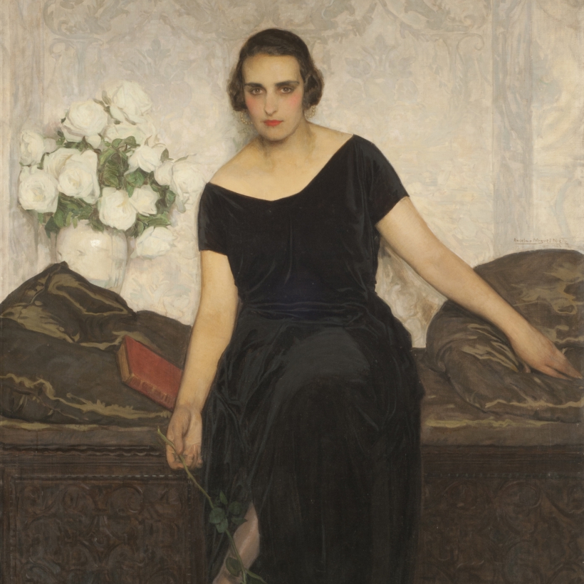 Retrato de la señora Victoria Ocampo, de Anselmo Miguel Nieto, 1922.