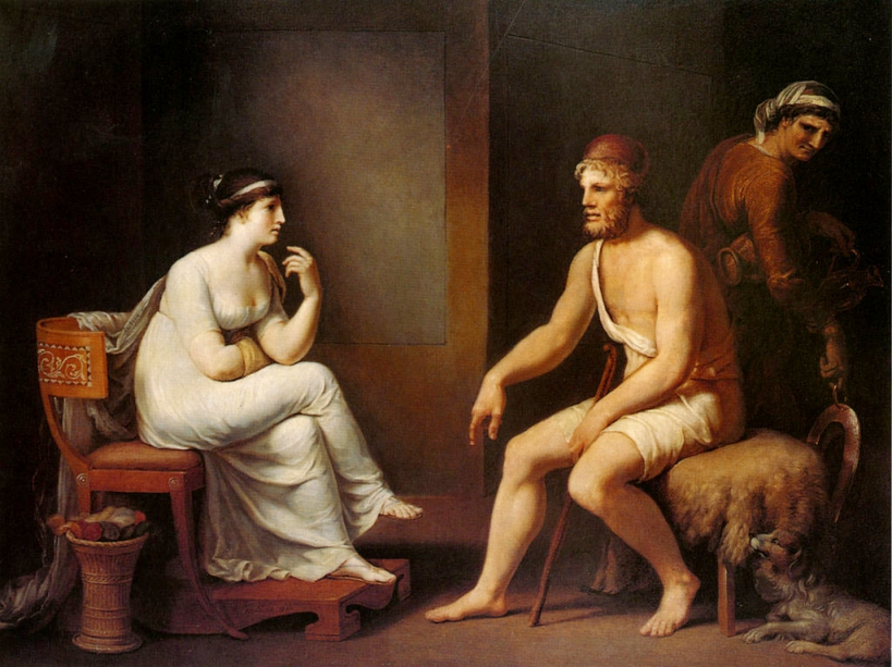 Odiseo y Penélope de Johann Heinrich Wilhelm Tischbein