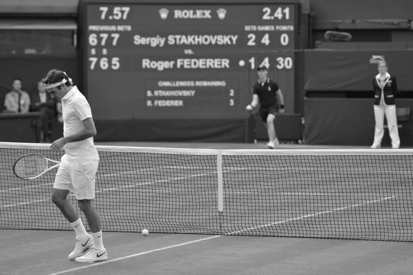 Roger Federer en Wimbledon 2013. Foto Cordon Press.