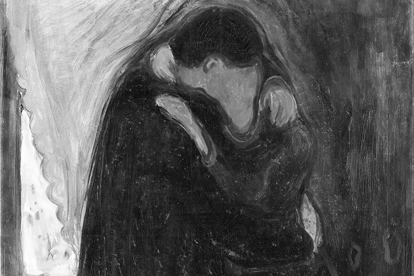 El beso, de Edvard Munch.
