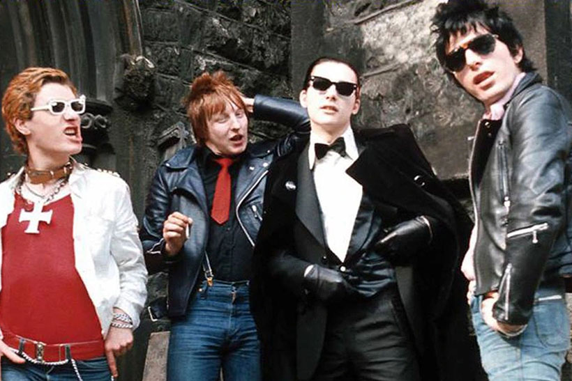 The Damned: No es punk, es caos de guardería 1 The Damned en 1977. Imagen Stiff Records.po