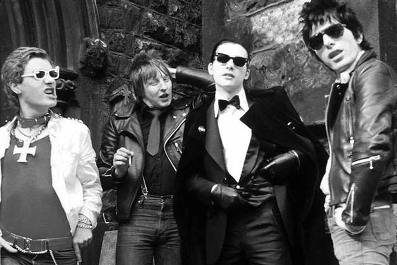 The Damned en 1977. Imagen Stiff Records.po