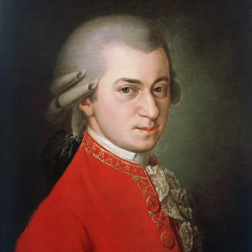Wolfgang Amadeus Mozart, por Barbara Krafft (1819). acusado
