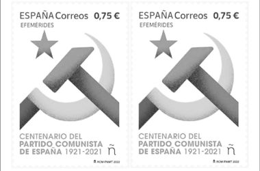 Sello de Correos conmemorativo del centenario del Partido Comunista. Imagen: Correos. jot down news