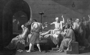 La muerte de Sócrates, de Jacques-Louis David.