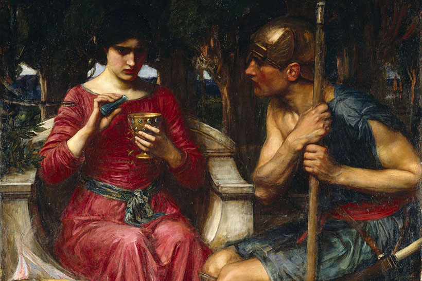 Medea y Jason de John William Waterhouse.