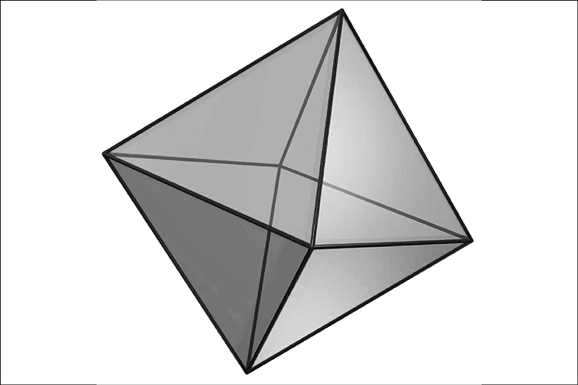 Un octaedro. matemáticas de provincias 2