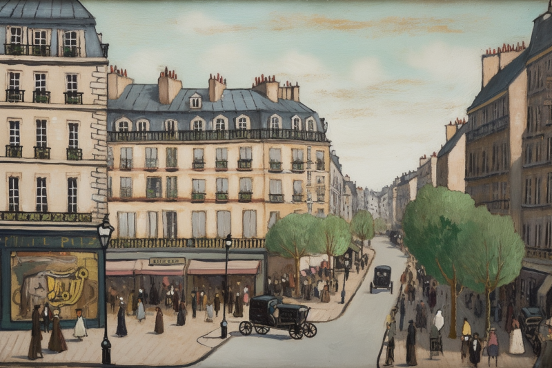 imparsifal Paris street at the beginning of the 20th century na fff69cde 18ce 49dc 9d55 db4b9471c272
