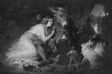 Escena de El sueño de una noche de verano. Titania y Bottom, de Edwin Landseer, (1848) noches de verano