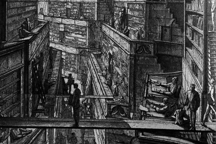 Publico, ergo sum 1 La biblioteca de Babel de Borges” de Erik Desmazieres publico