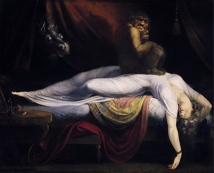 La pesadilla, de Henry Fuseli. parálisis del sueño
