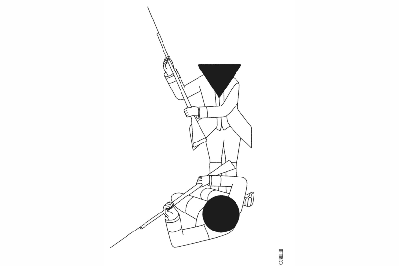 Matar al mensajero 1 Ilustración Pablo Amargo. matar al mensajero