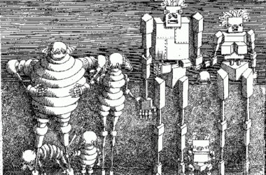 Ilustración de Ciberíada, de Stanislaw Lem. Leguin Asimov
