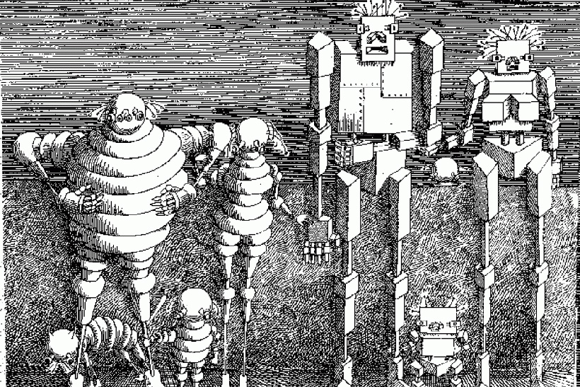 Asimov, Le Guin, Lem (1) 1 Ilustración de Ciberíada, de Stanislaw Lem. Leguin Asimov