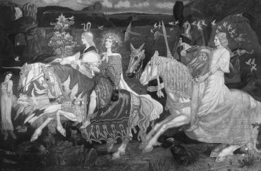 The Riders of the Sidhe, John Duncan, 1911. Atlas feérico de la Irlanda fantástica