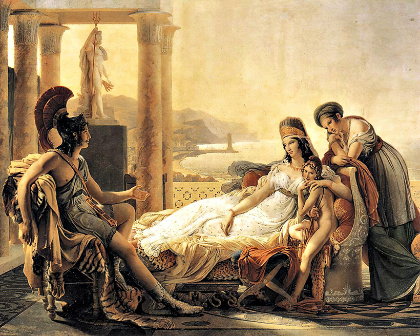 Jot Down News #18 2024 1 Eneas describe a Dido la caída de Troya, por Pierre-Narcisse Guérin. jot down news