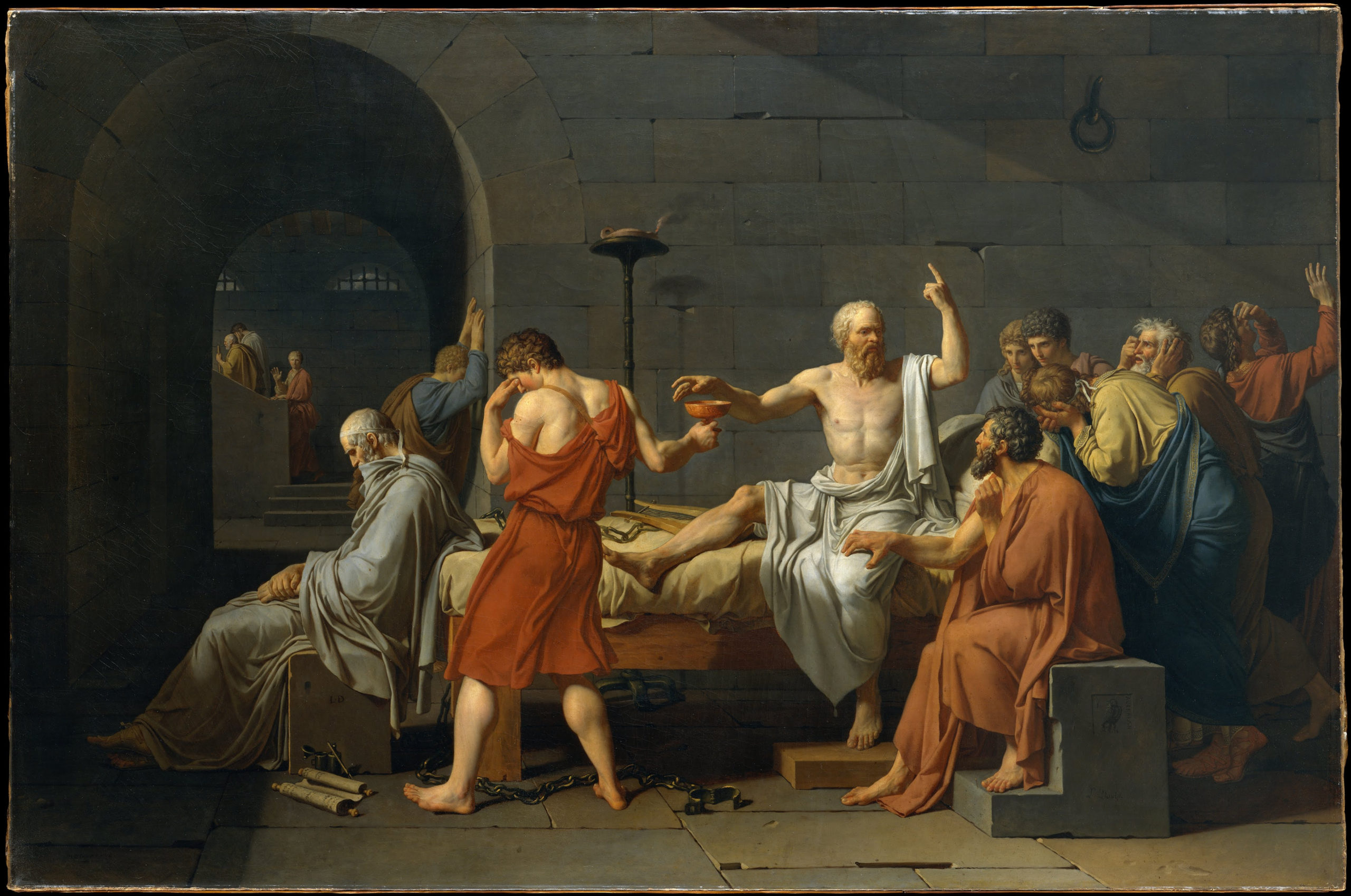 Un terco y doloso complejo 1 Jacques Louis David The Death of Socrates Google Art Project scaled