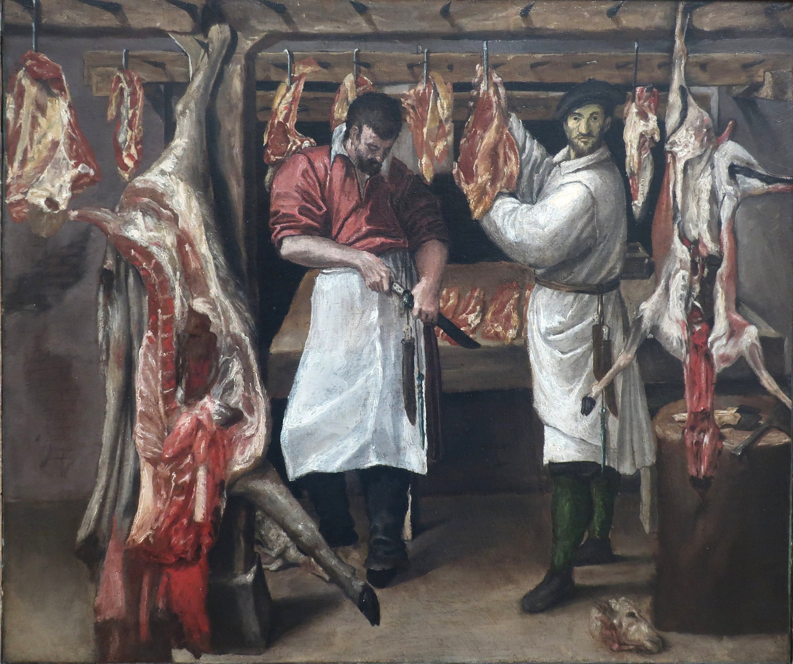 Ignacio Echevarría y el remordimiento tardío 1 2560px The Butchers Shop oil on canvas painting by Annibale Carracci