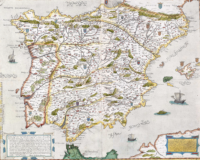 Una propuesta territorial para España 1 Mapa de España y Portugal, entre 1560 y 1600. (DP) propuesta territorial