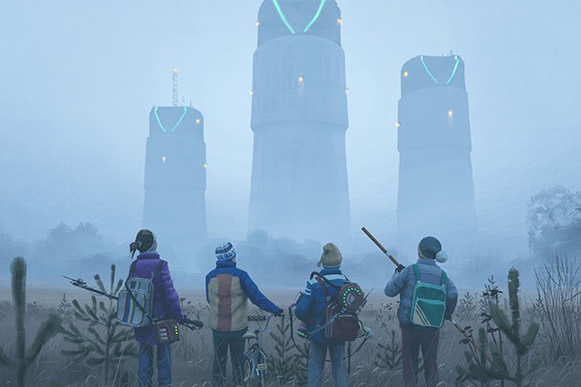 Simon Stalenhag: nostalgia por un pasado que nunca existió 1 Detalle de portada de 'Tales from the Loop' Historias del Bucle, el juego de rol', basado en el arte de Simon Stalenhag . Imagen Edge Studio.